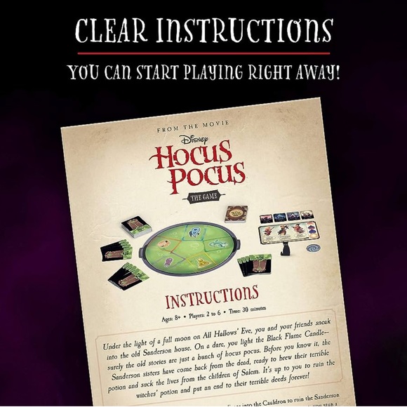 NEW Disney Hocus Pocus: The Game  - A Cooperative Game of Magic and Mayhem - Picture 4 of 10